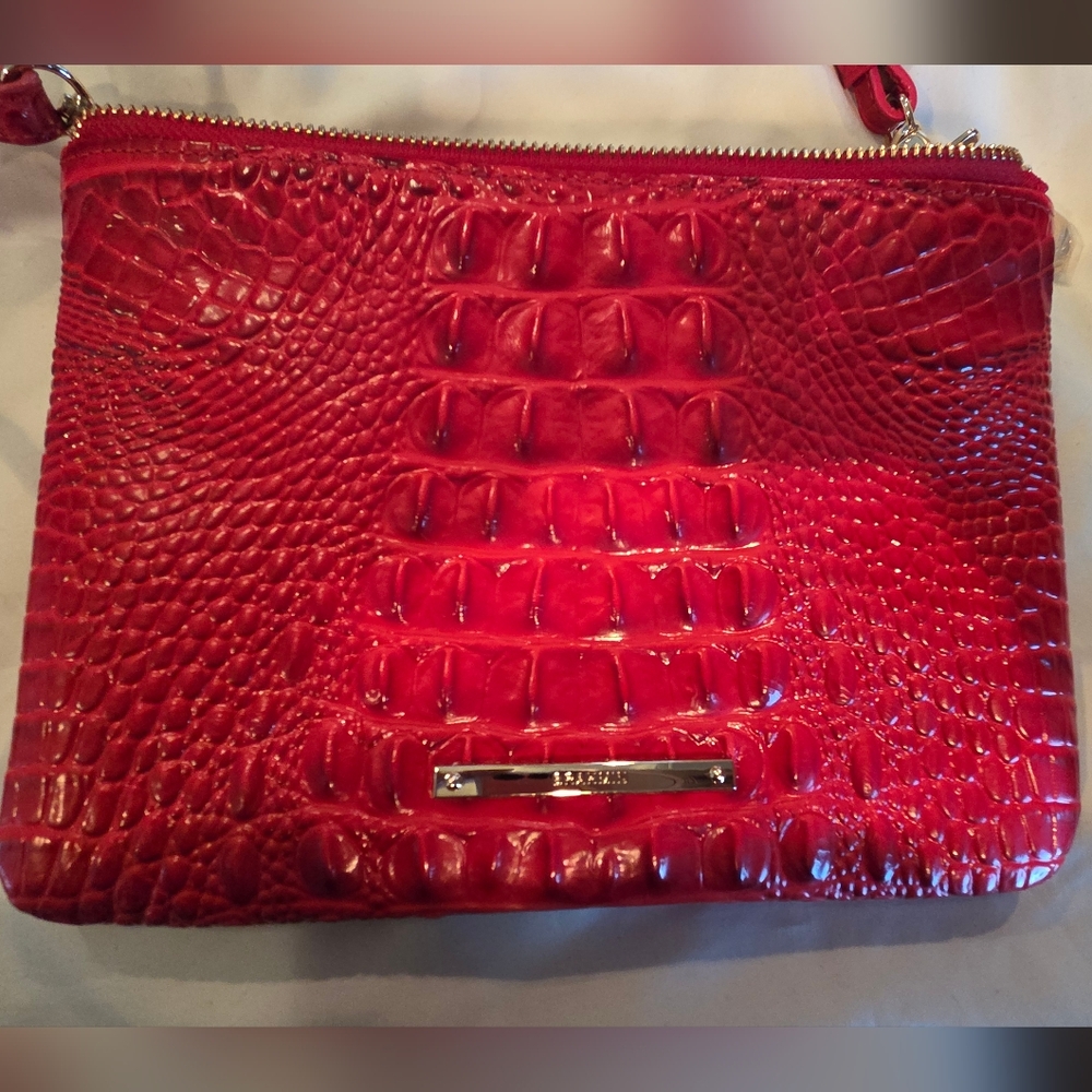 Brahmin Perri Carnatiom Red Purse